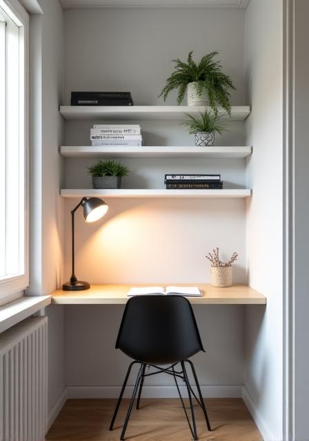 Small apartment office corner