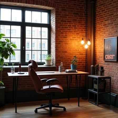 Industrial style home office