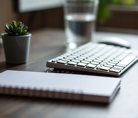 Minimalist desk setup