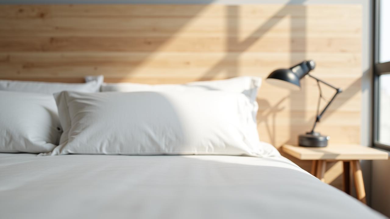 Cozy modern bedroom setup