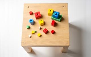 Small wooden play table